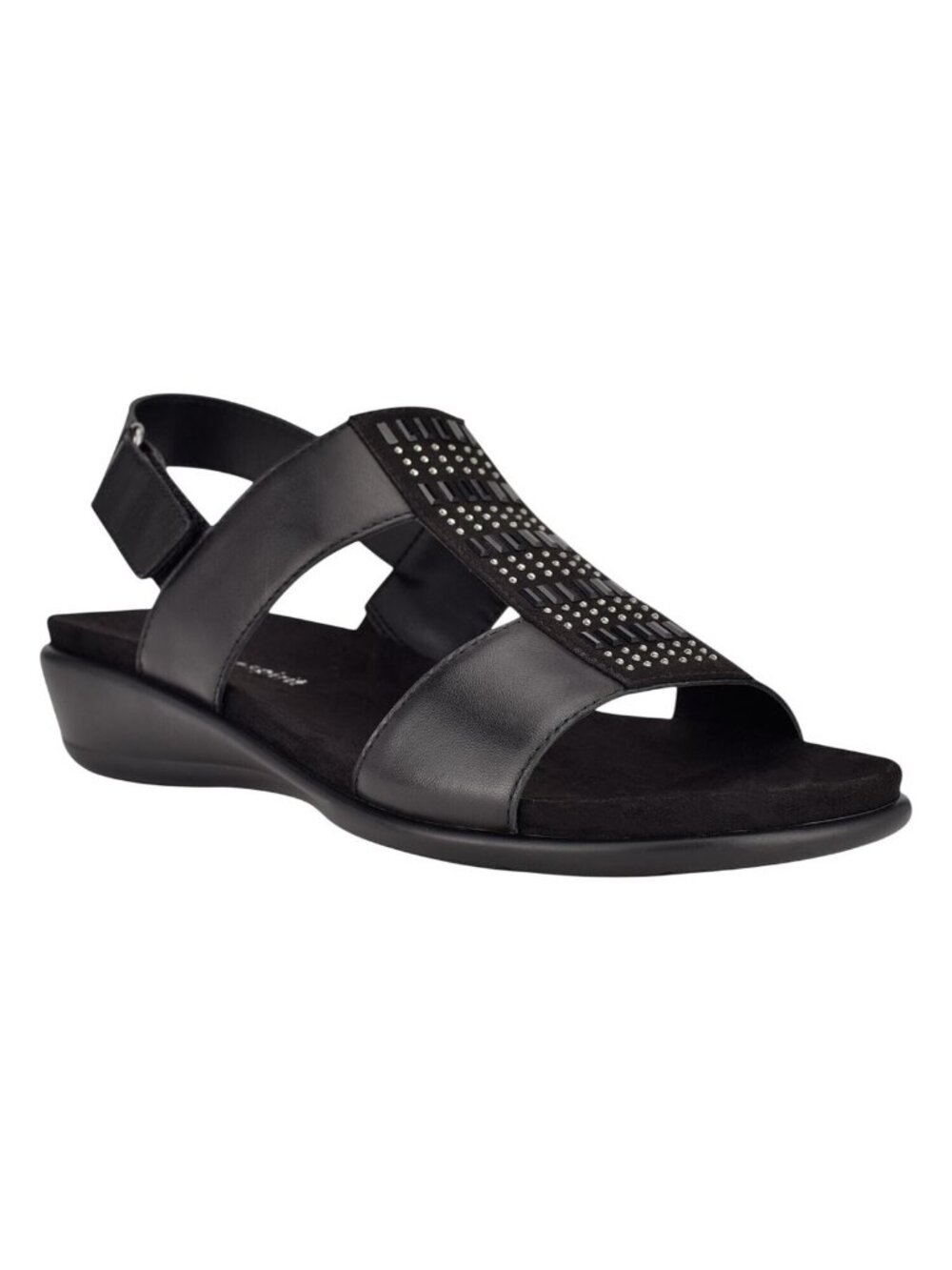 NWT Easy Spirit Hazel Womens Slingback Sandals SEHAZEL Black 7.5M